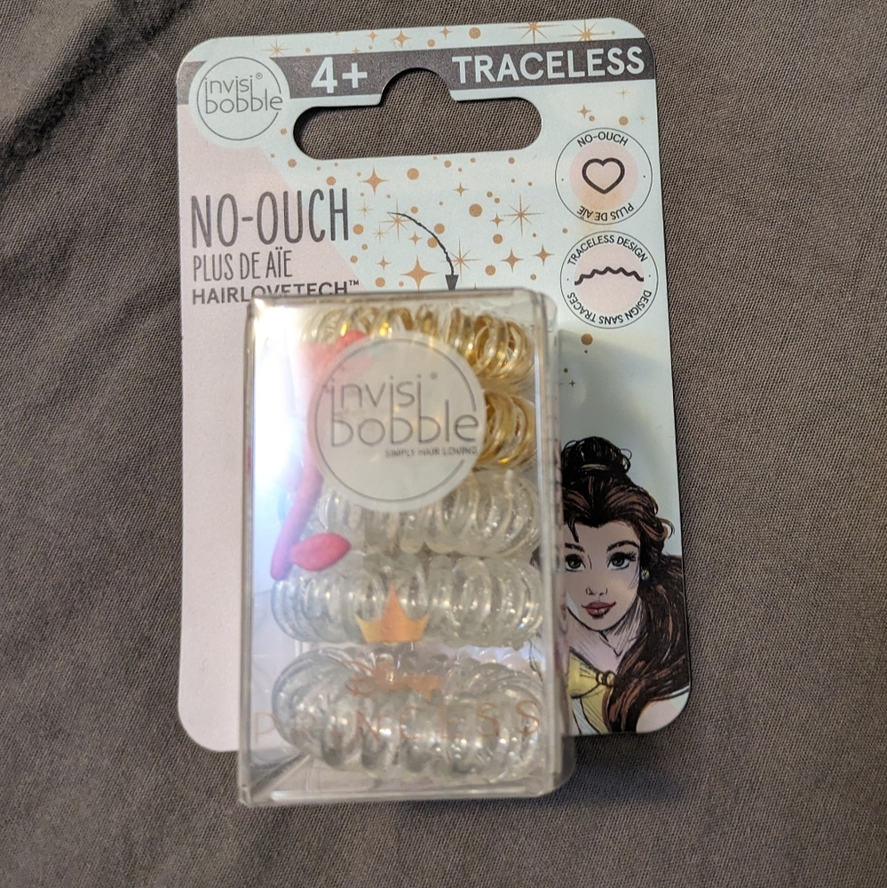 Disney Princess Belle Invisibobble Traceless No-Ouch Hair Ties